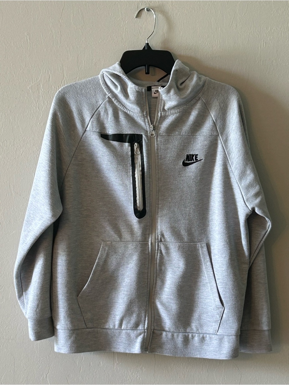 Nike Tech Fleece Full Zip Hoodie Gray Techwear Streetwear Athleisure Sz S